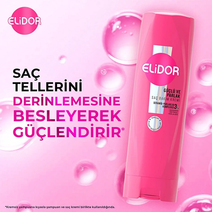 Elidor Güçlü ve Parlak Saç Bakım Kremi 350 ml