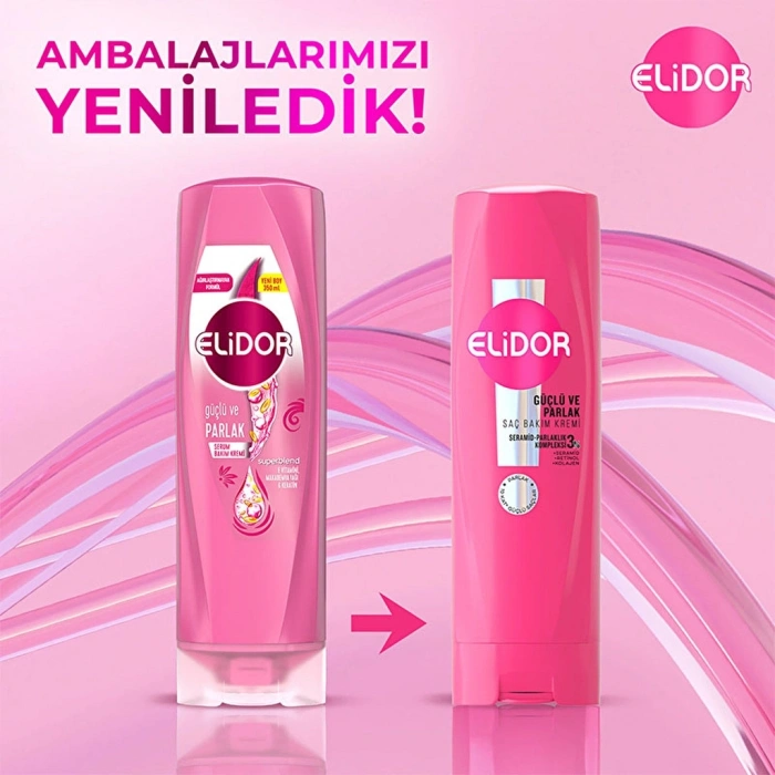 Elidor Güçlü ve Parlak Saç Bakım Kremi 350 ml