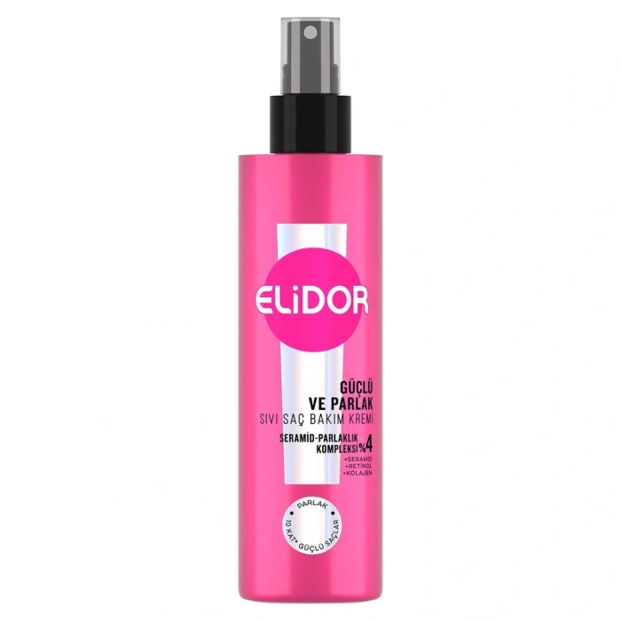 Elidor Güçlü ve Parlak Sıvı Saç Bakım Kremi 200 ml