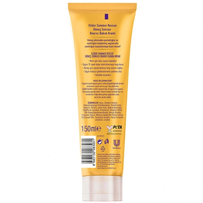 Elidor Summer Rescue Güneş Sonrası Onarıcı Bakım Kremi 150 ml