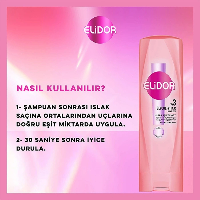 Elidor Ultra Işıltı Yoğun Parlaklık Saç Bakım Kremi 350 ml