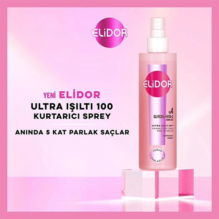 Elidor Ultra Işıltı Yoğun Parlaklık Saç Kurtarıcı Sprey 200 ml