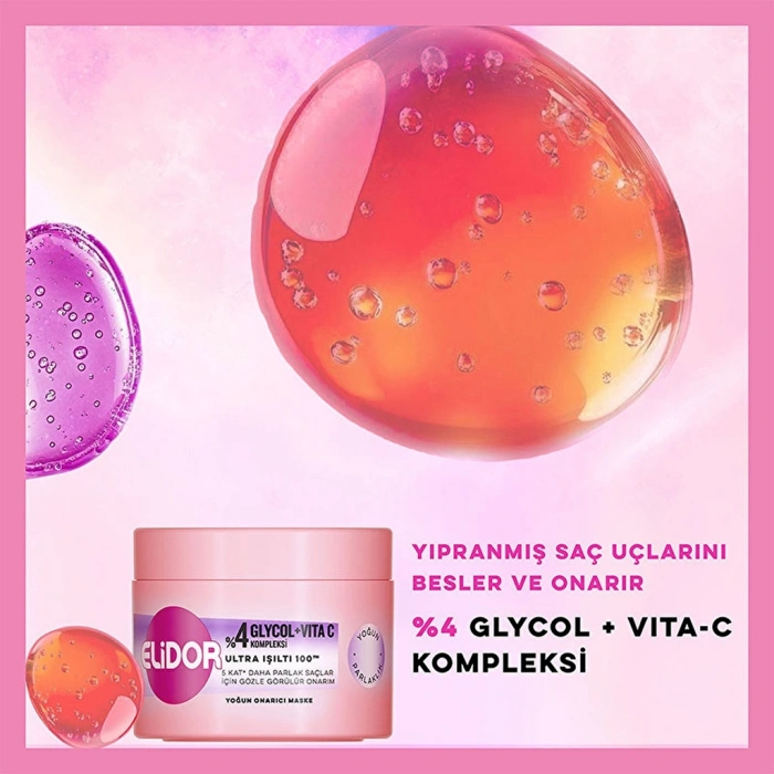 Elidor Ultra Işıltı Yoğun Parlaklık Yoğun Onarıcı Maske 220 ml