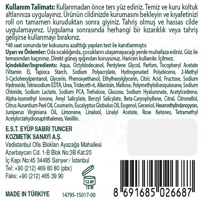 Eyüp Sabri Tuncer Kadın Roll On Deodorant Fresh 75 ml
