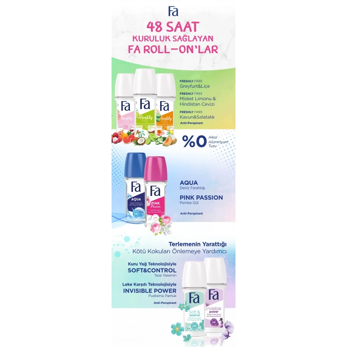 Fa Aqua Kadın Deo Roll-On 50 ml