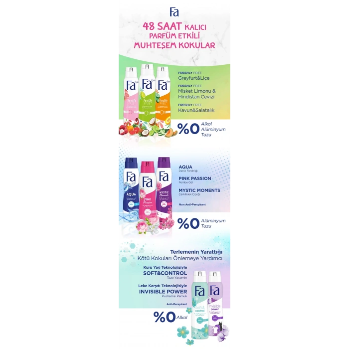 Fa Soft & Control Kadın Deo Sprey 150 ml