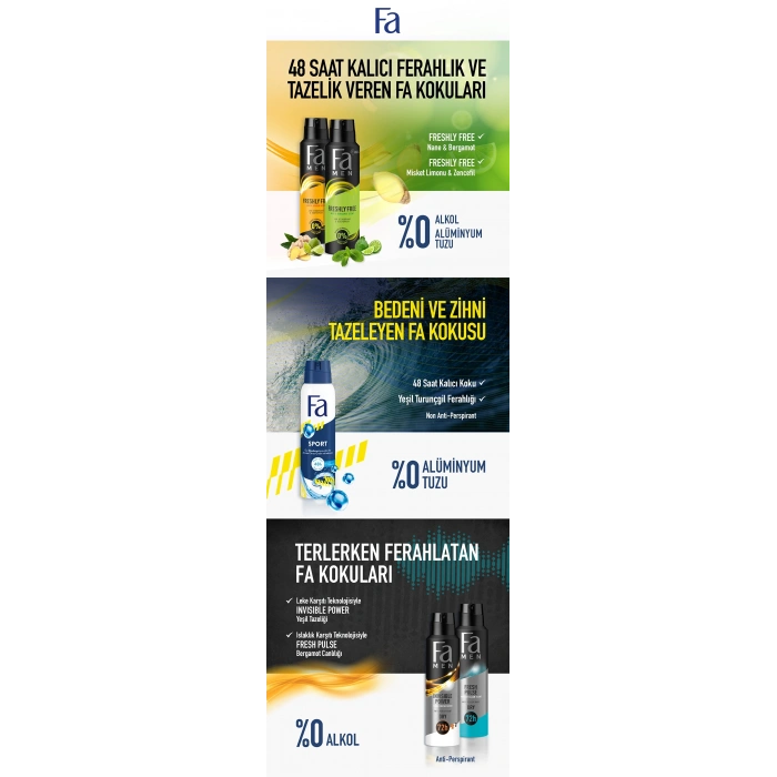 Fa Sport Erkek Deo Sprey 150 ml