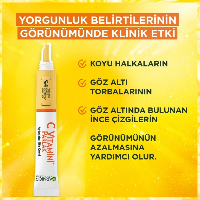 Garnier C Vitamini Parlak Aydınlatıcı Göz Kremi 15 ml