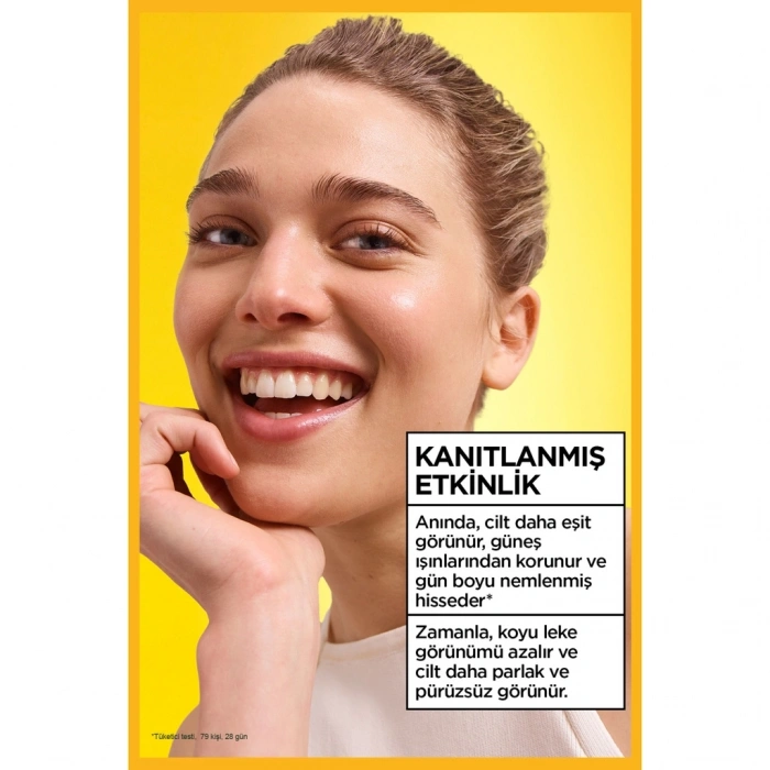 Garnier C Vitamini Wonder Tint 3 Etki 1 Arada 50+SPF Renkli Nemlendirici Yüz Güneş Kremi 40 ml Açık Ton