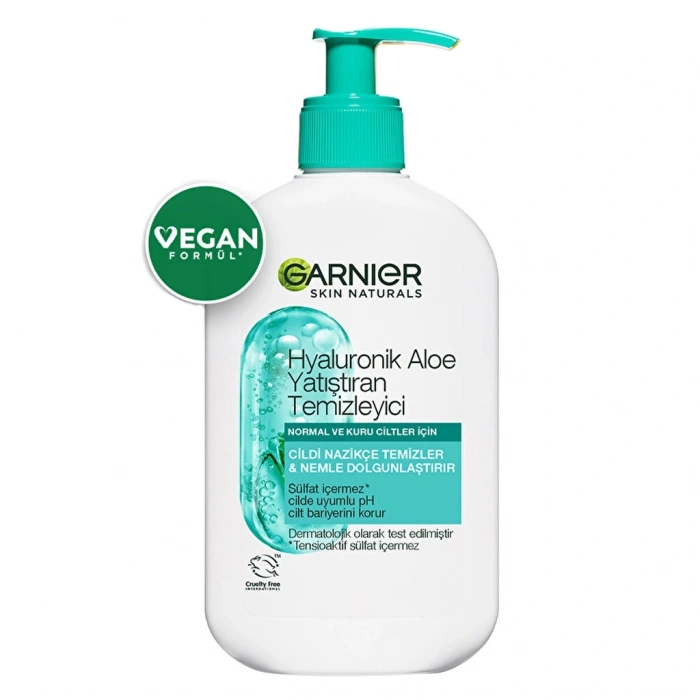 Garnier Hyaluronik Aloe Nemlendiren ve Yatıştıran Temizleyici 250 ml