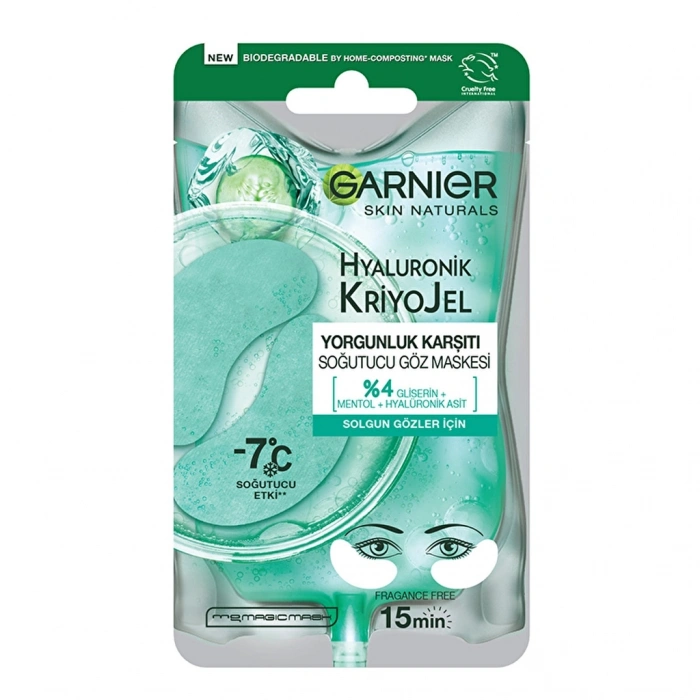 Garnier Hyaluronik Kriyojel Yorgunluk Karşıtı Soğutucu Göz Maskesi
