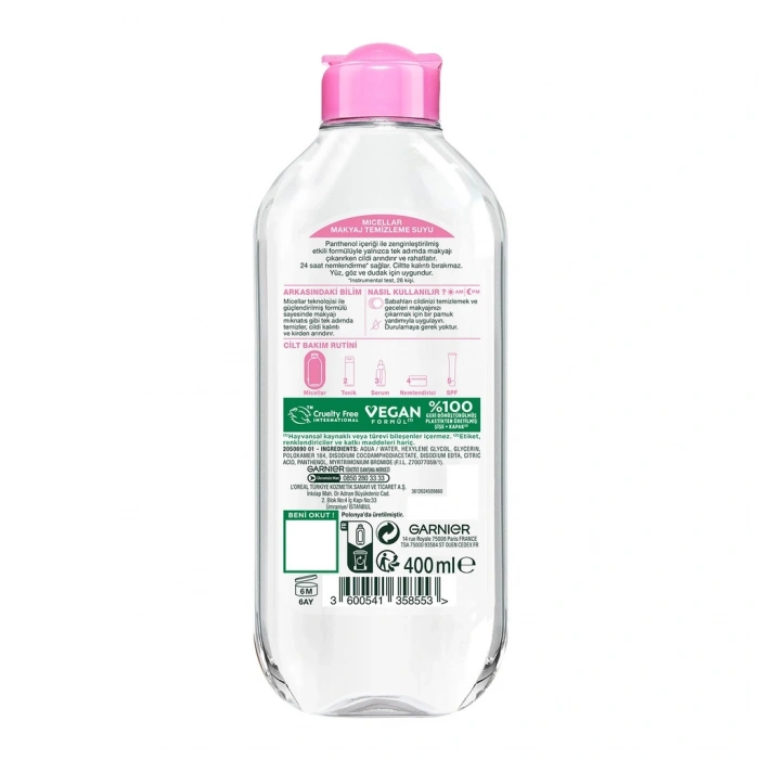 Garnier Micellar Kusursuz Makyaj Temizleme Suyu 400 ml