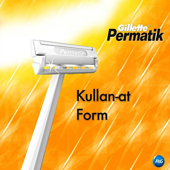 Gillette Permatik 1 Kullan-At Tıraş Bıçağı 10lu Paket
