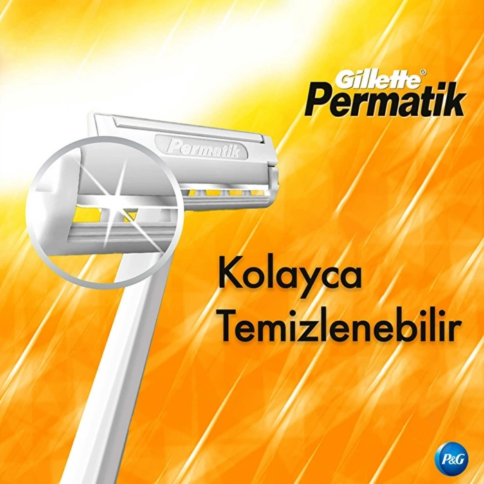 Gillette Permatik 1 Kullan-At Tıraş Bıçağı 10lu Paket