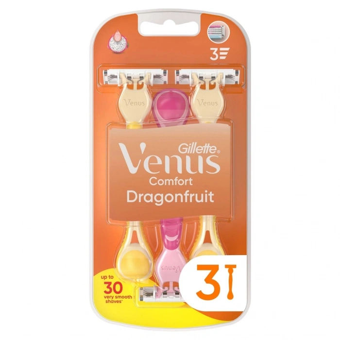 Gillette Simply Venus 3 Dragonfruit Kullan At Tıraş Bıçağı 3lü