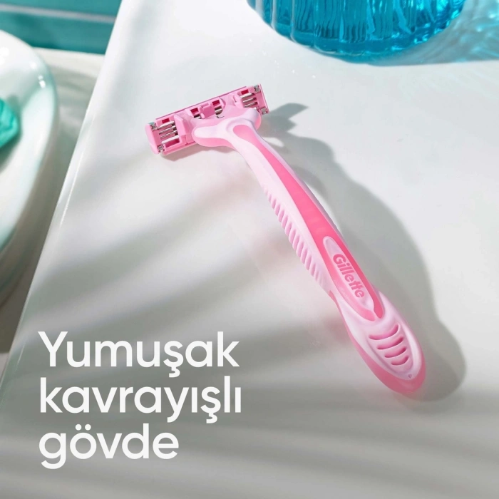 Gillette Simply Venus 3 Kullan At Kadın Tıraş Bıçağı 4lü Paket