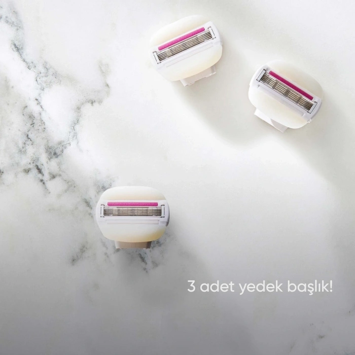 Gillette Venus Comfort Glide Sugarberry Tıraş Makinesi + 1 Adet Başlık