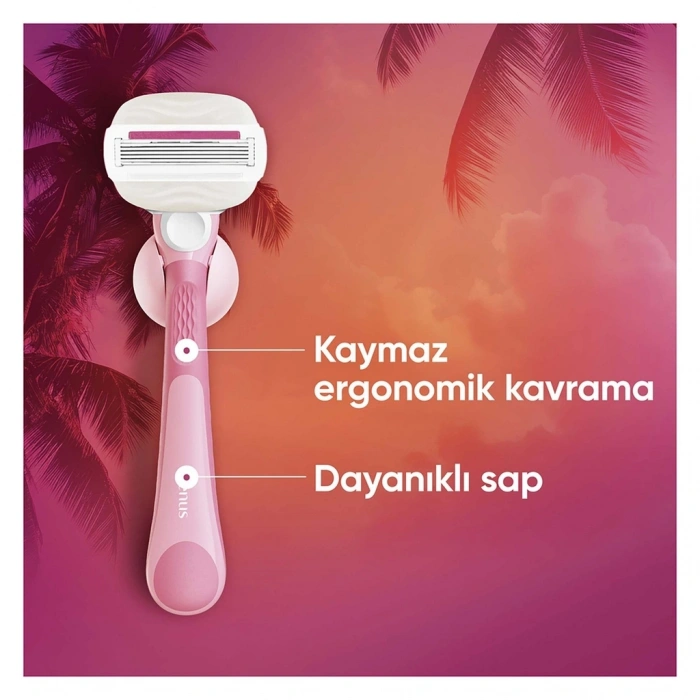 Gillette Venus ComfortGlide Sugarberry Kokulu Miami Kadın 5 Bıçaklı Tıraş Makinesi