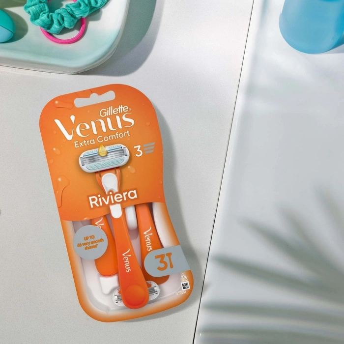 Gillette Venus Riviera 3 Bıçaklı Kullan At Kadın Tıraş Bıçağı 2li