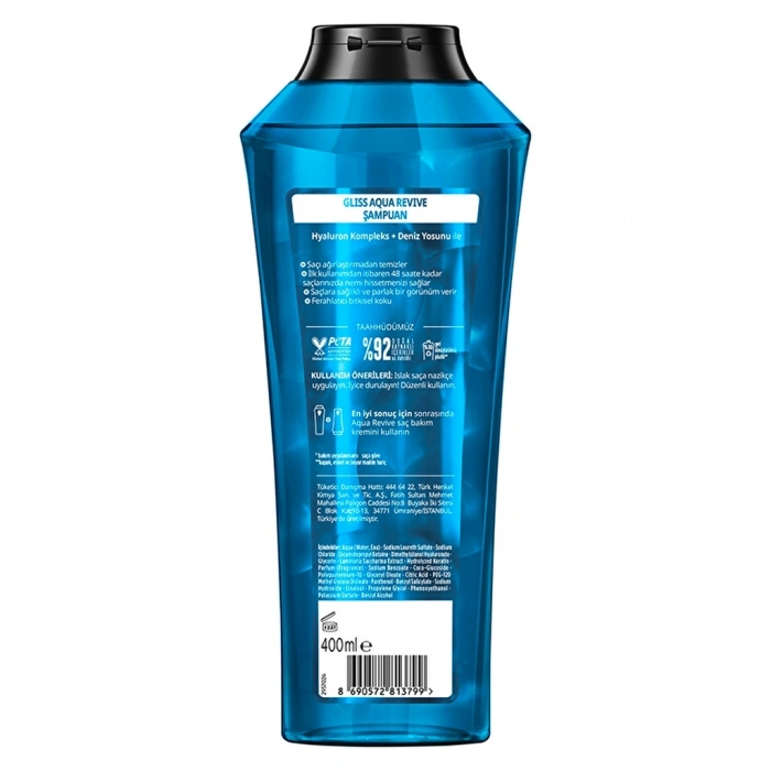 Gliss Aqua Revive Şampuan 400 ml