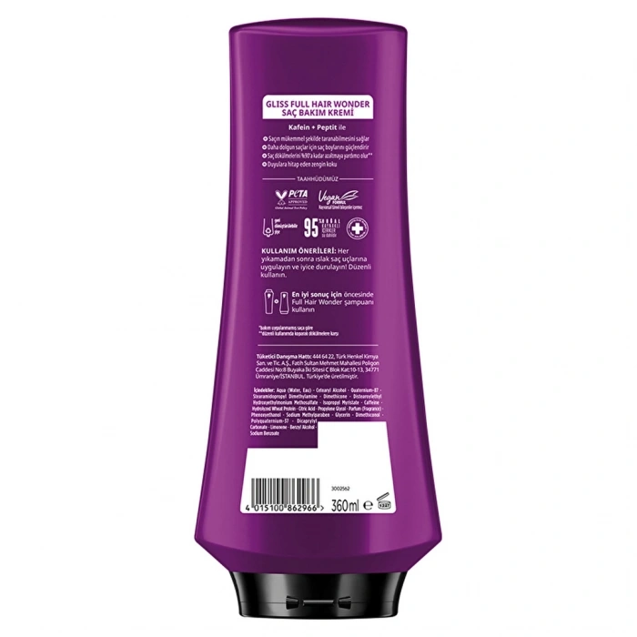 Gliss Full Hair Wonder Saç Bakım Kremi 360 ml