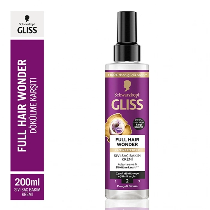 Gliss Full Hair Wonder Sıvı Saç Bakım Kremi 200 ml
