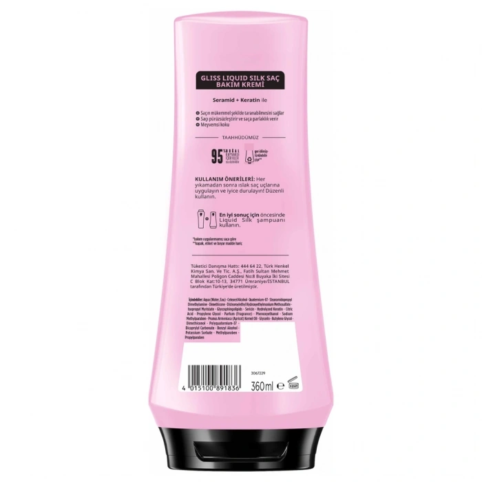 Gliss Liquid Silk Saç Bakım Kremi 360 ml