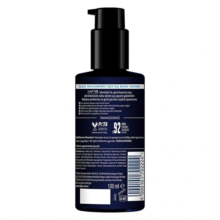Gliss Night Elixir Nemlendirici Gece Saç Bakım Serumu 100 ml