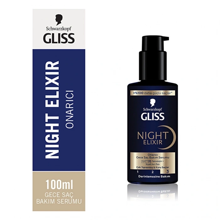 Gliss Night Elixir Onarıcı Gece Saç Bakım Serumu 100 ml