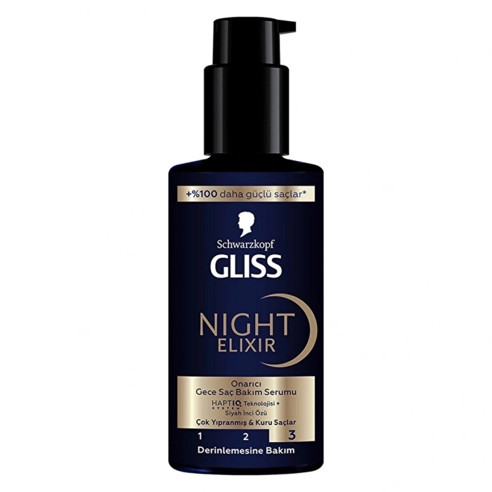 Gliss Night Elixir Onarıcı Gece Saç Bakım Serumu 100 ml