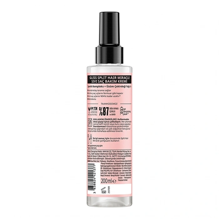 Gliss Split Hair Miracle Sıvı Saç Kremi 200 ml