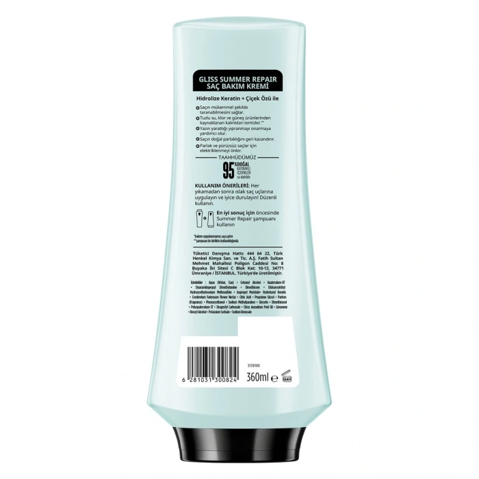 Gliss Summer Repair Saç Bakım Kremi 360 ml