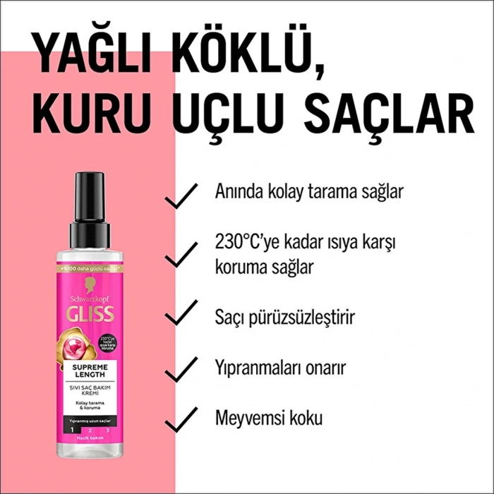 Gliss Supreme Length Sıvı Saç Kremi 200 ml