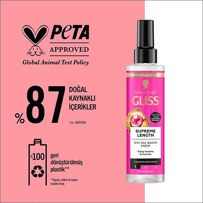 Gliss Supreme Length Sıvı Saç Kremi 200 ml