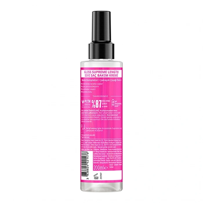 Gliss Supreme Length Sıvı Saç Kremi 200 ml