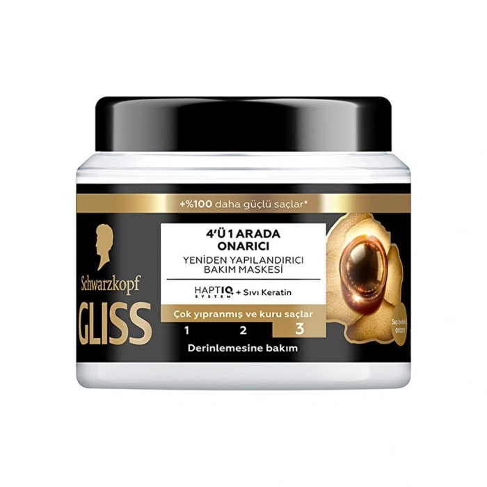 Gliss Ultimate Repair 4’ü 1 Arada Onarıcı & Yeniden Yapılandırıcı Bakım Maskesi 400 ml