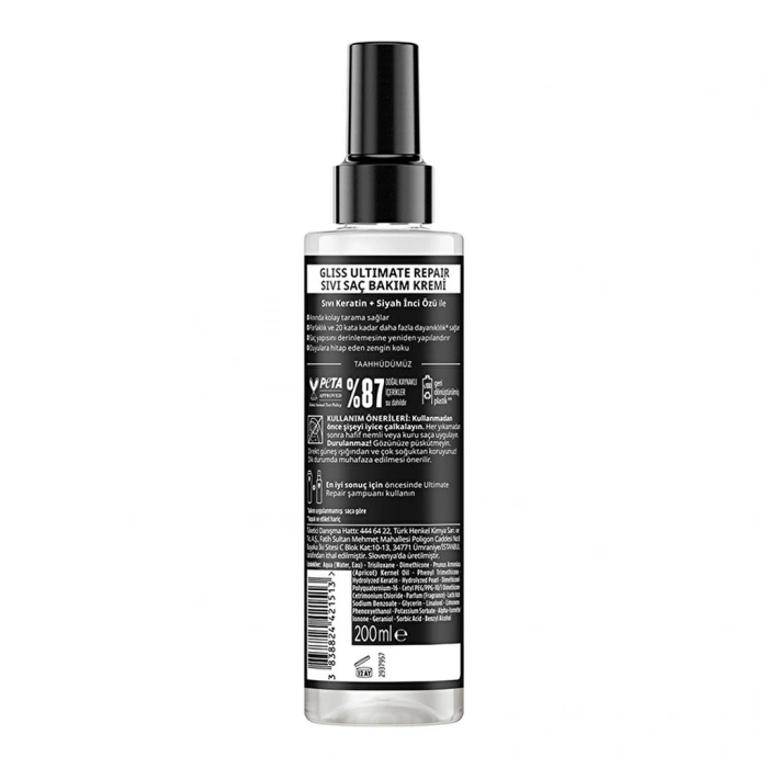 Gliss Ultimate Repair Sıvı Saç Bakım Kremi 200 ml