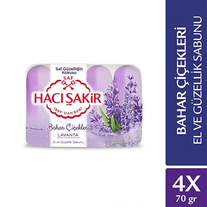 Hacı Şakir Güzellik Sabunu Lavanta 70 gr x 4