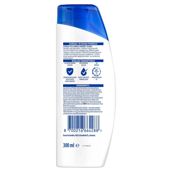 Head & Shoulders 2si 1 Arada İpeksi Yumuşaklık Kepek Karşıtı Şampuan 300 ml