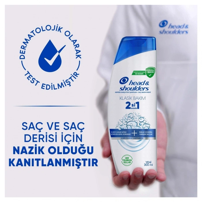 Head & Shoulders 2si 1 Arada Klasik Bakım Kepek Karşıtı Şampuan 300 ml