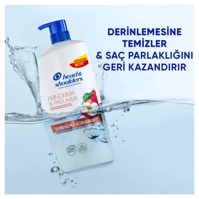 Head & Shoulders Arındırma ve Parlaklık Elma Sirkeli Şampuan 800 ml