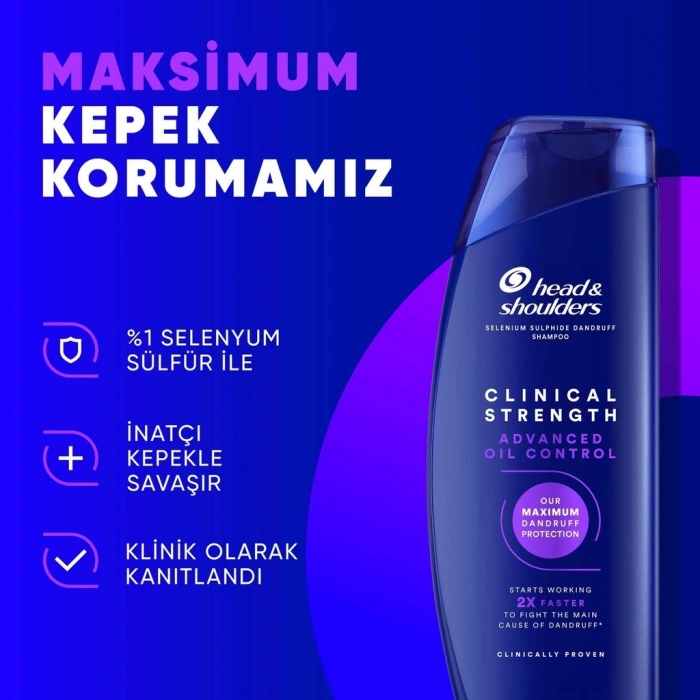 Head & Shoulders Clinical Strength Advanced Oil Control Yağ Dengeleyici Şampuan 400 ml