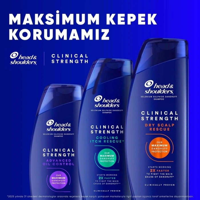 Head & Shoulders Clinical Strength Advanced Oil Control Yağ Dengeleyici Şampuan 400 ml