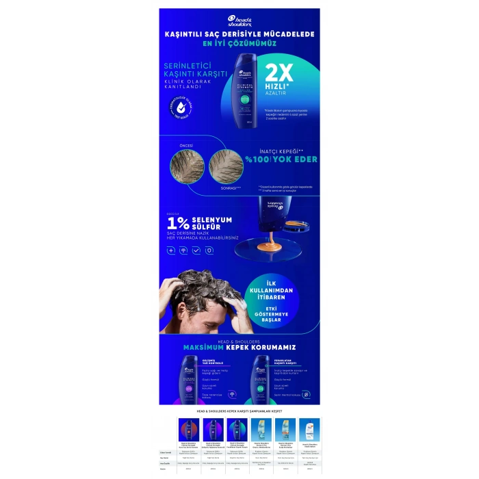 Head & Shoulders Clinical Strength Cooling Itch Rescue Kaşıntı Karşıtı Şampuan 400 ml