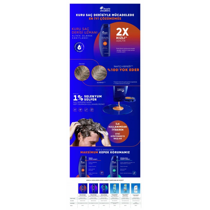Head & Shoulders Clinical Strength Dry Scalp Rescue Kuru Saç Derisine Özel Şampuan 400 ml