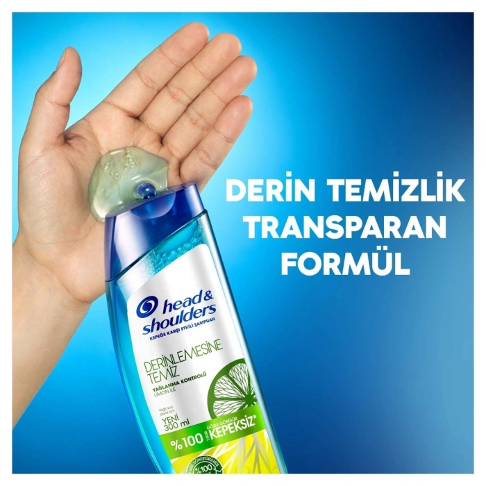 Head & Shoulders Derinlemesine Temiz Yağlanma Kontrolü Kepeğe Karşı Etkili Şampuan 300 ml
