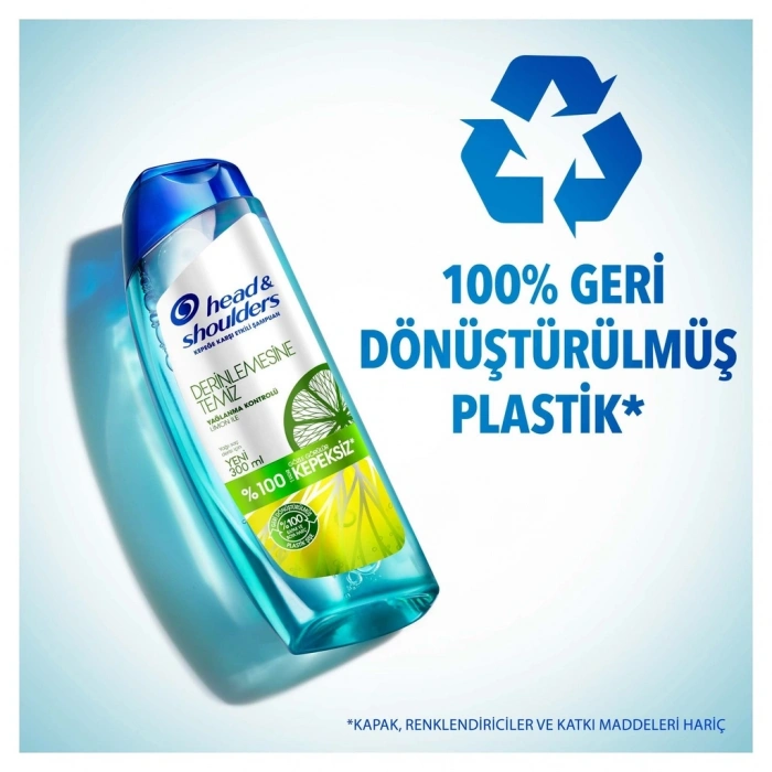 Head & Shoulders Derinlemesine Temiz Yağlanma Kontrolü Kepeğe Karşı Etkili Şampuan 300 ml