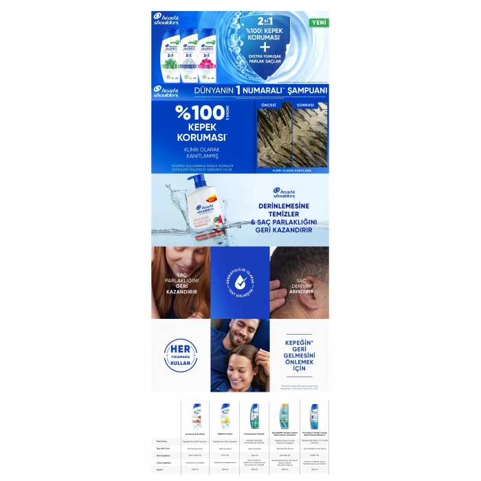 Head & Shoulders Mentol Ferahlığı Kepek Karşıtı Şampuan 300 ml