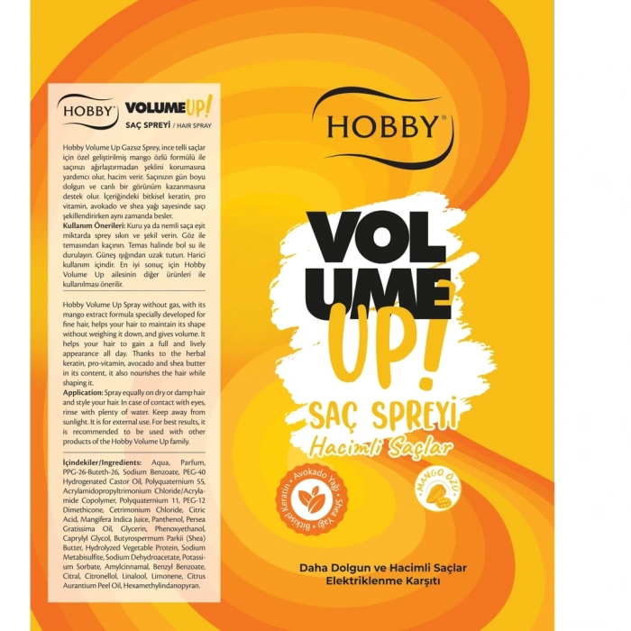 Hobby Volume Up Saç Spreyi 250 ml