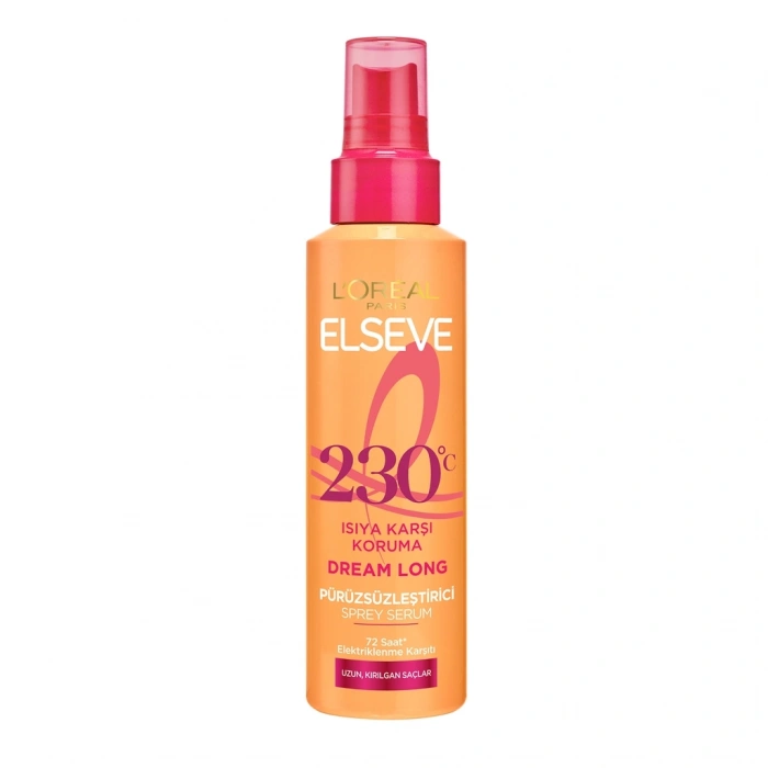 Loreal Paris Elseve Dream Long 230 Derece Isıya Karşı Koruyucu & Pürüzsüzleştirici Sprey Serum 150 ml